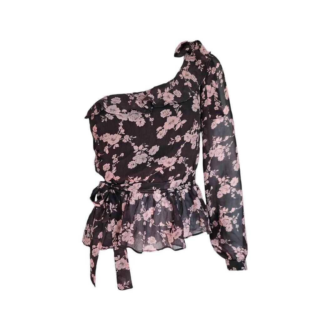 for love & lemons theo silk blouse